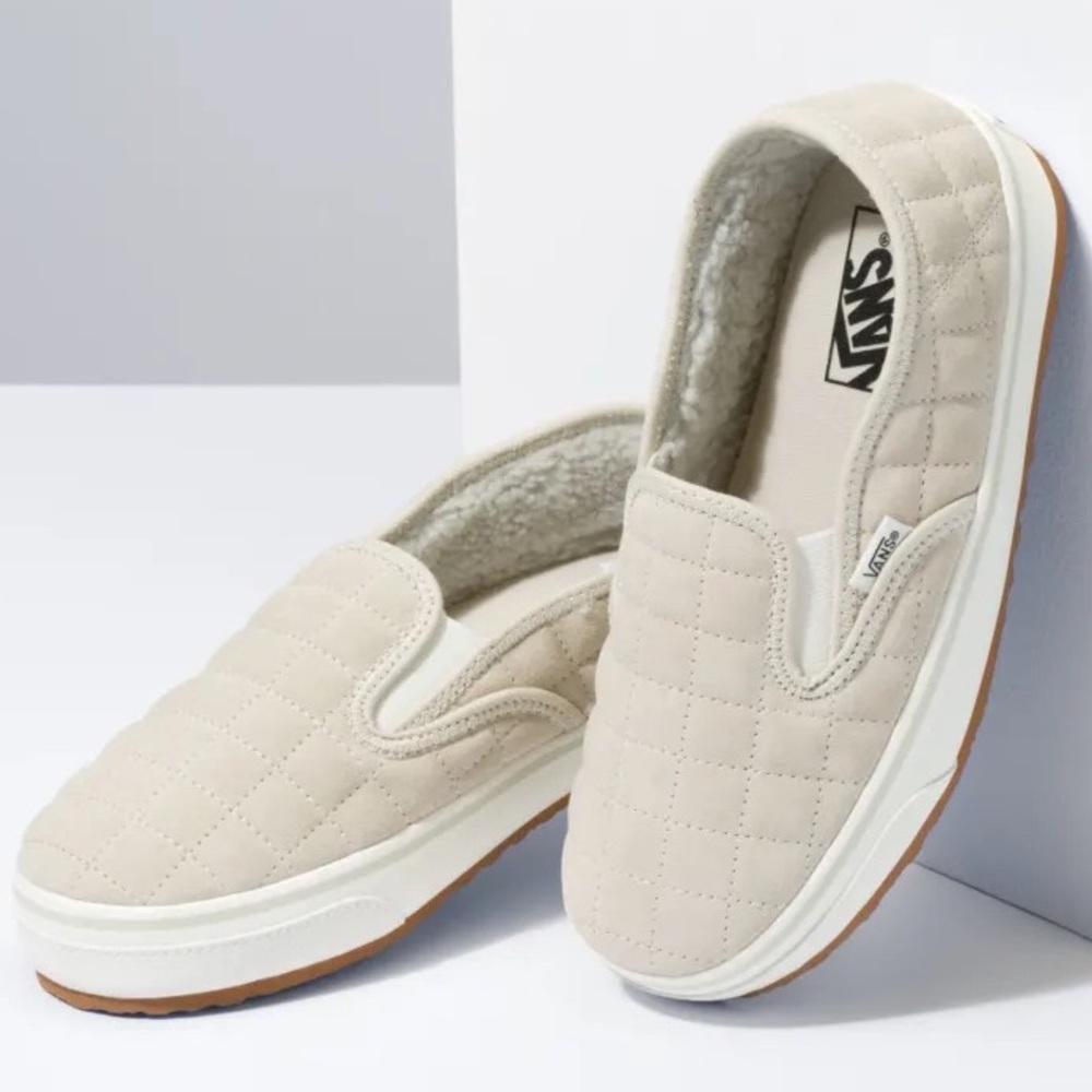 Vans Suede Slip-Er 2 Slippers Oatmeal / Sherpa 8 - Picture 1 of 9